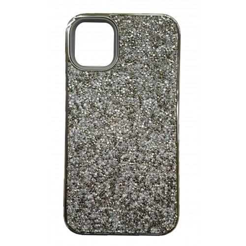 iPhone 12 Pro Max Glitter Bling Case Silver